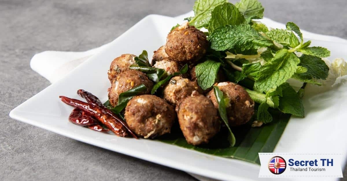 Deep Fried Pork Larb (Larb Moo Tot)