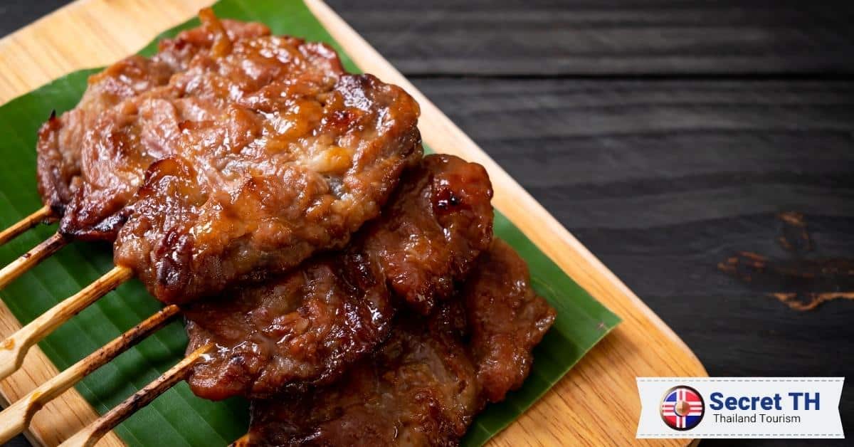 Khao Niew Moo Ping (Grilled Pork Skewers with Sticky Rice)