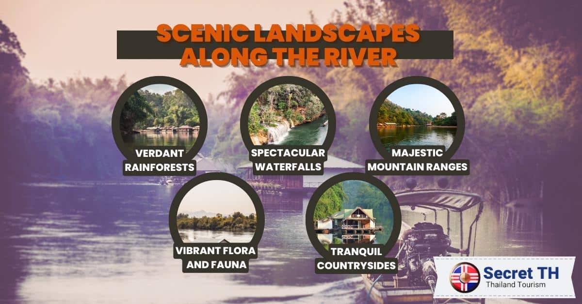 Scenic Landscapes Along the River